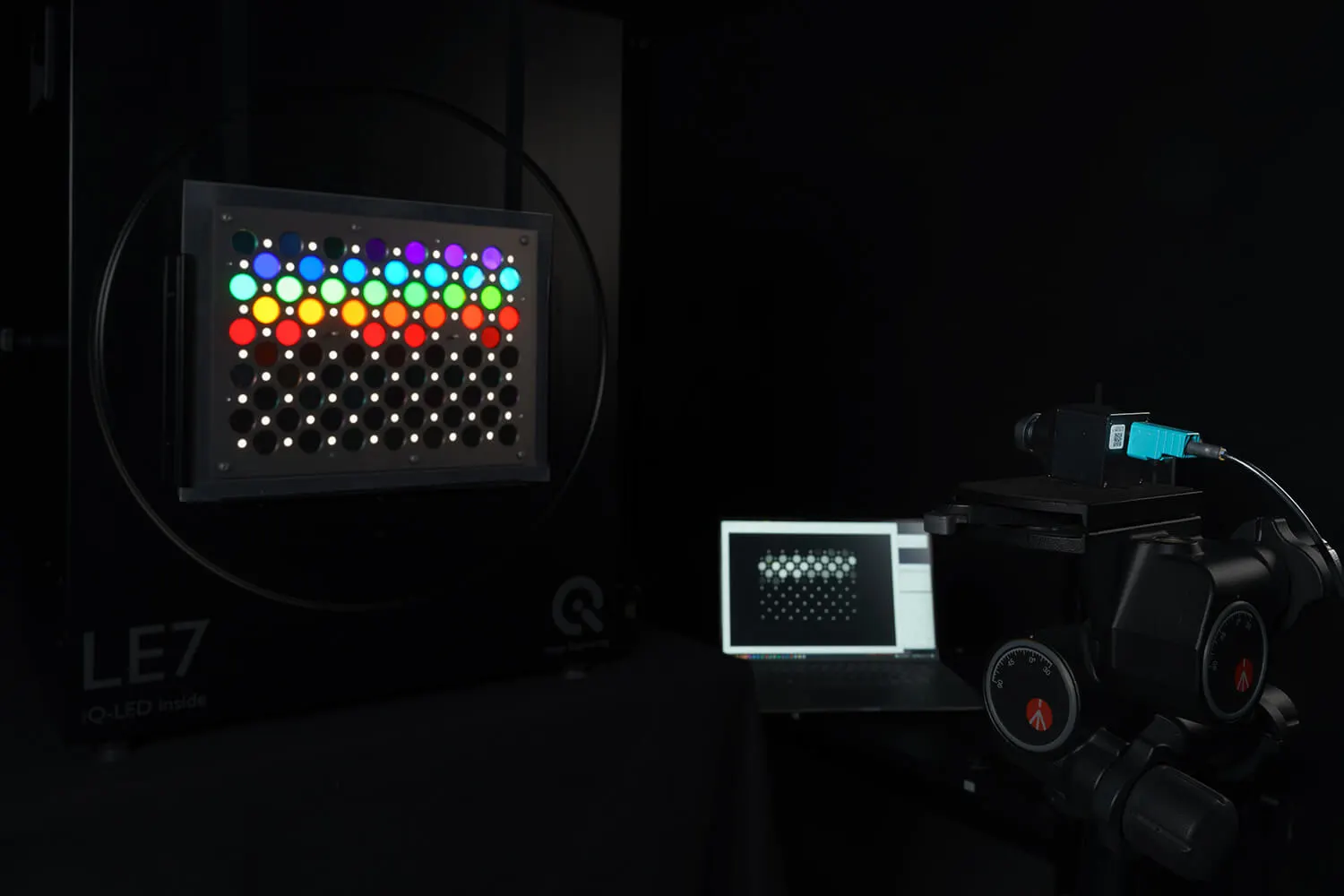 Camera tesing using the LE7 and TE292 VIS-IR test chart