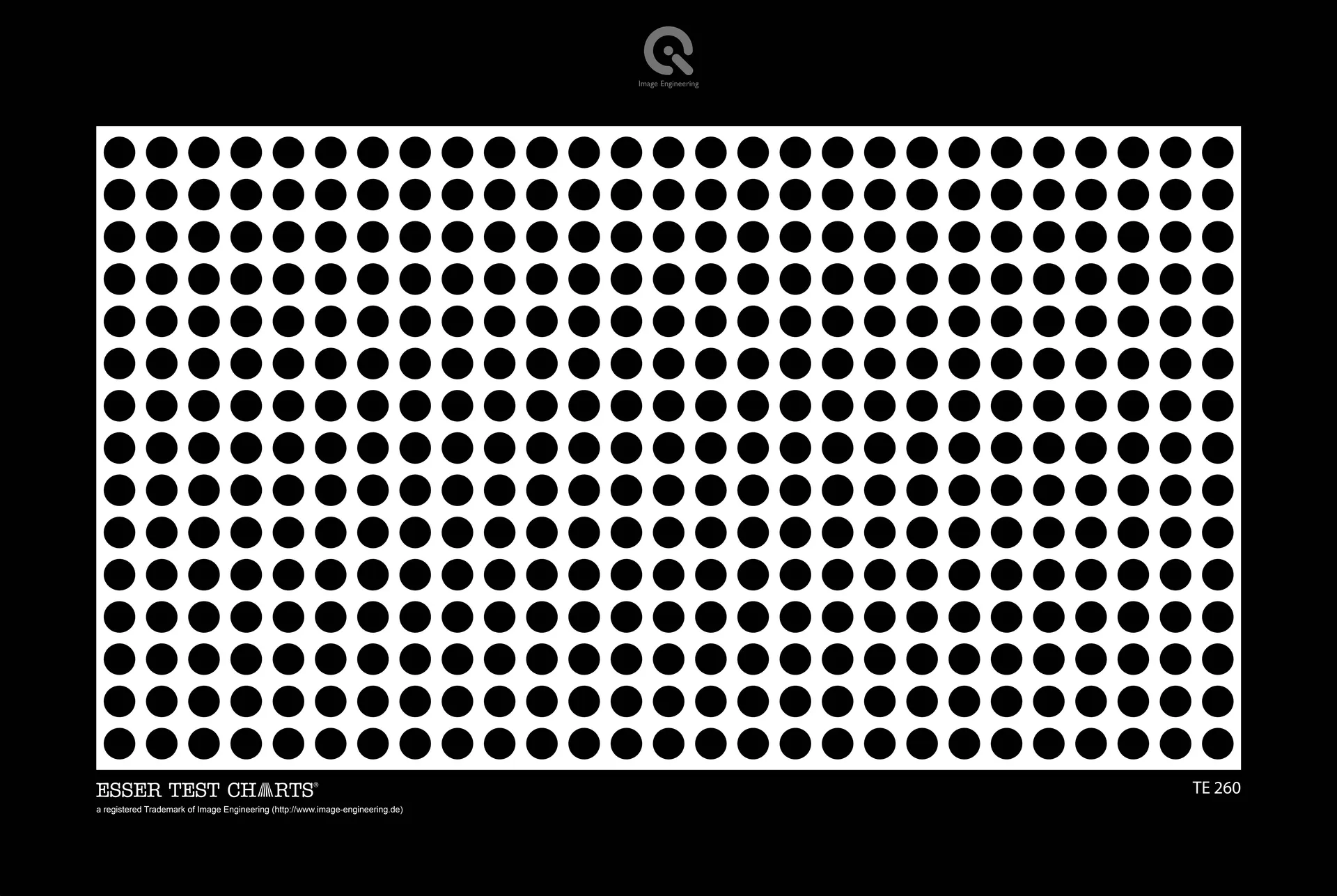 Image 2: TE260 - a dot chart for distortion measurements