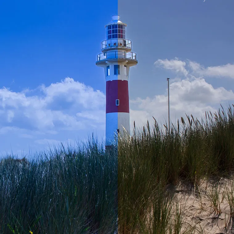 whitebalance comparison image