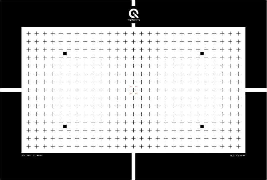 Image 3: TE251 - a cross chart for distortion measurements