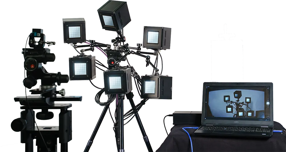 A VLS setup for machine vision camera testing