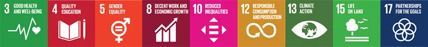 We are committed to the United Nations Sustainable Development Goals and focus particularly on those goals where our business operations can have the greatest impact.