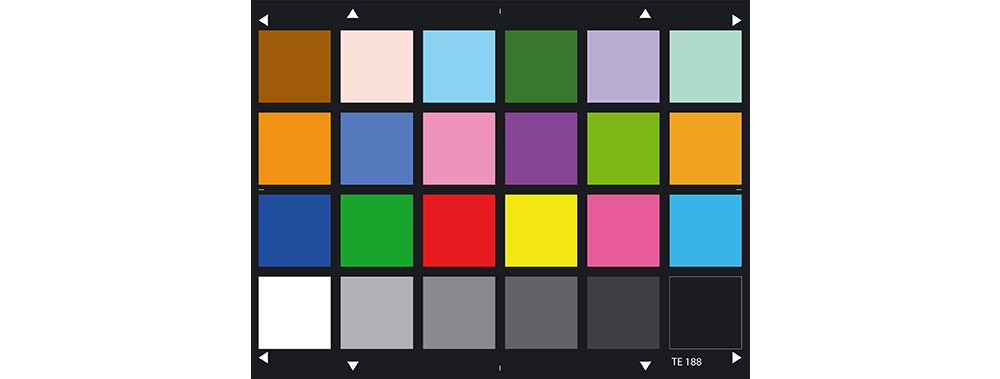 ColorChecker test chart